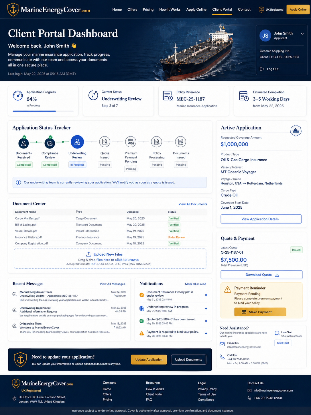 P&I Insurance and Oil Pollution Liability for Tankers